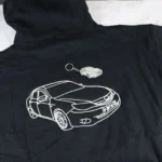 Embroidered Car Hoodie & Keyring Combo