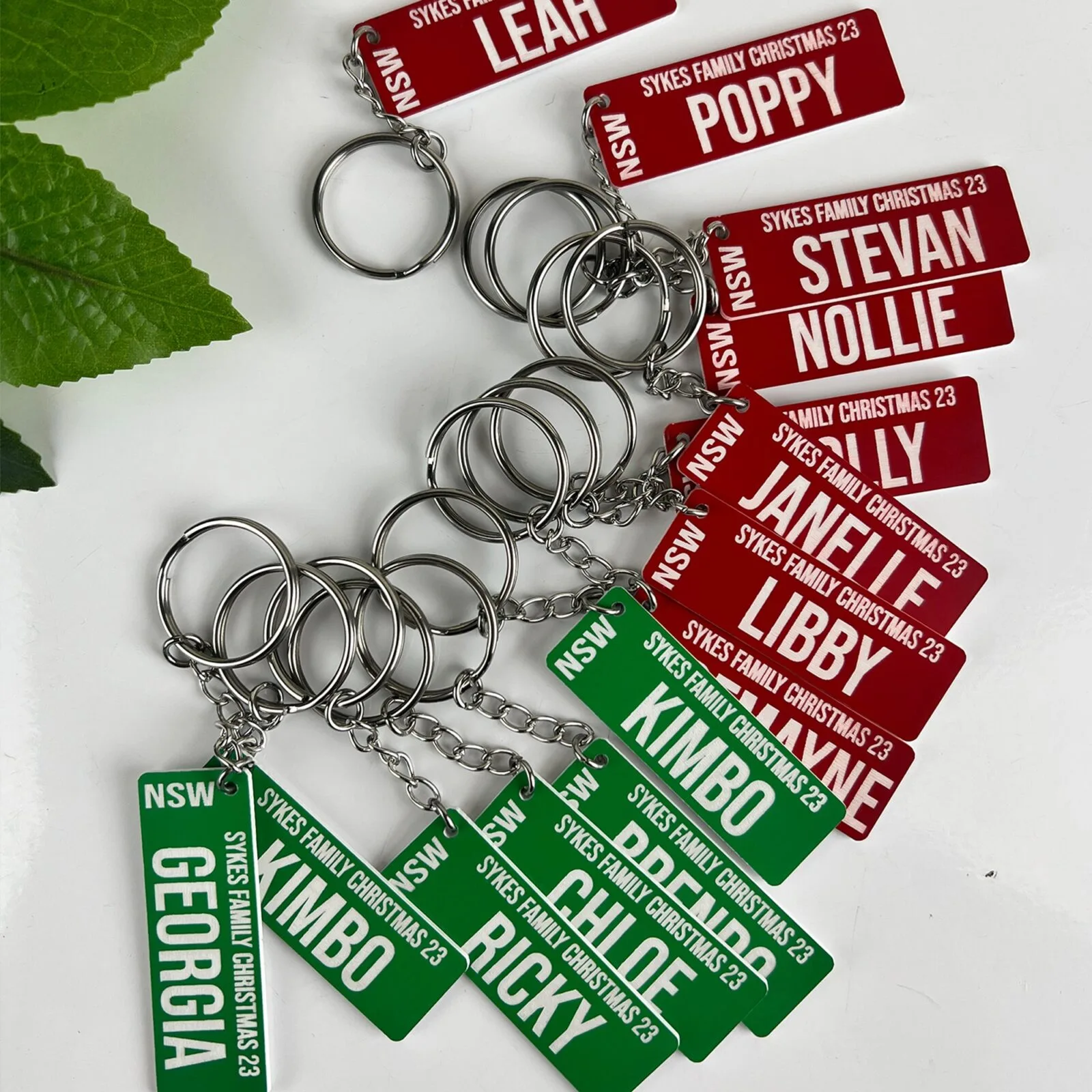 Personalised Licence Plate Keychain