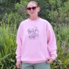 Family Portrait Outline Jumper / Crewneck Bottle Blush Pink