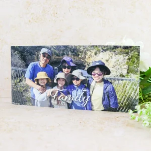 Family Wooden Photo Block