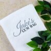 Embroidered Cum or Couchie Rag with Personalised Name
