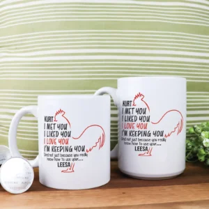 Flirty rooster mug