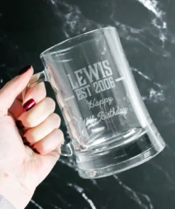 Personalised Birthday Beer Mug