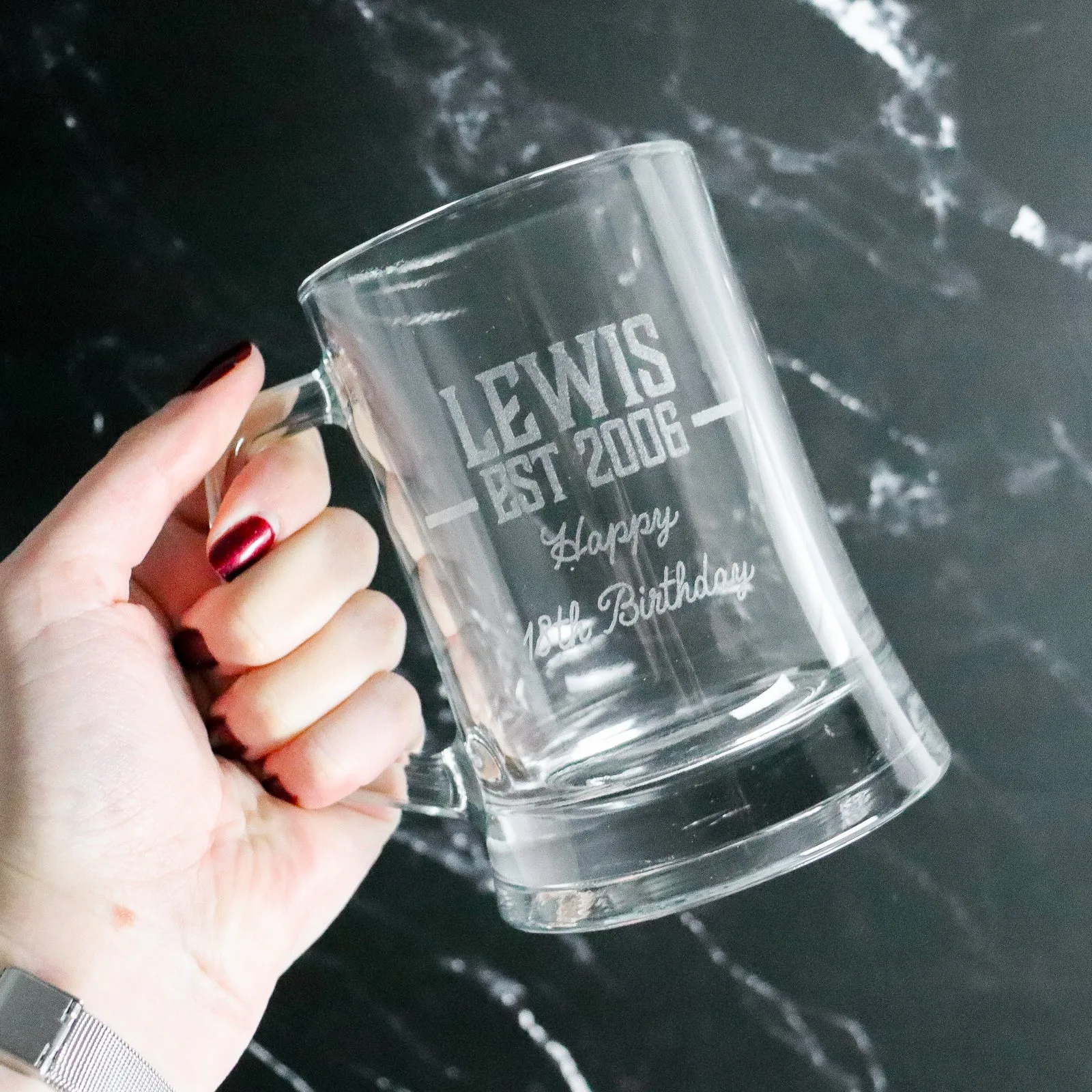Personalised Birthday Beer Mug