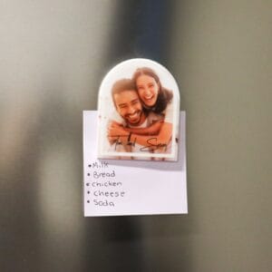 Personalised photo arch magnet