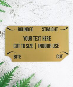 Gold Trophy Plaque for Indoor Use