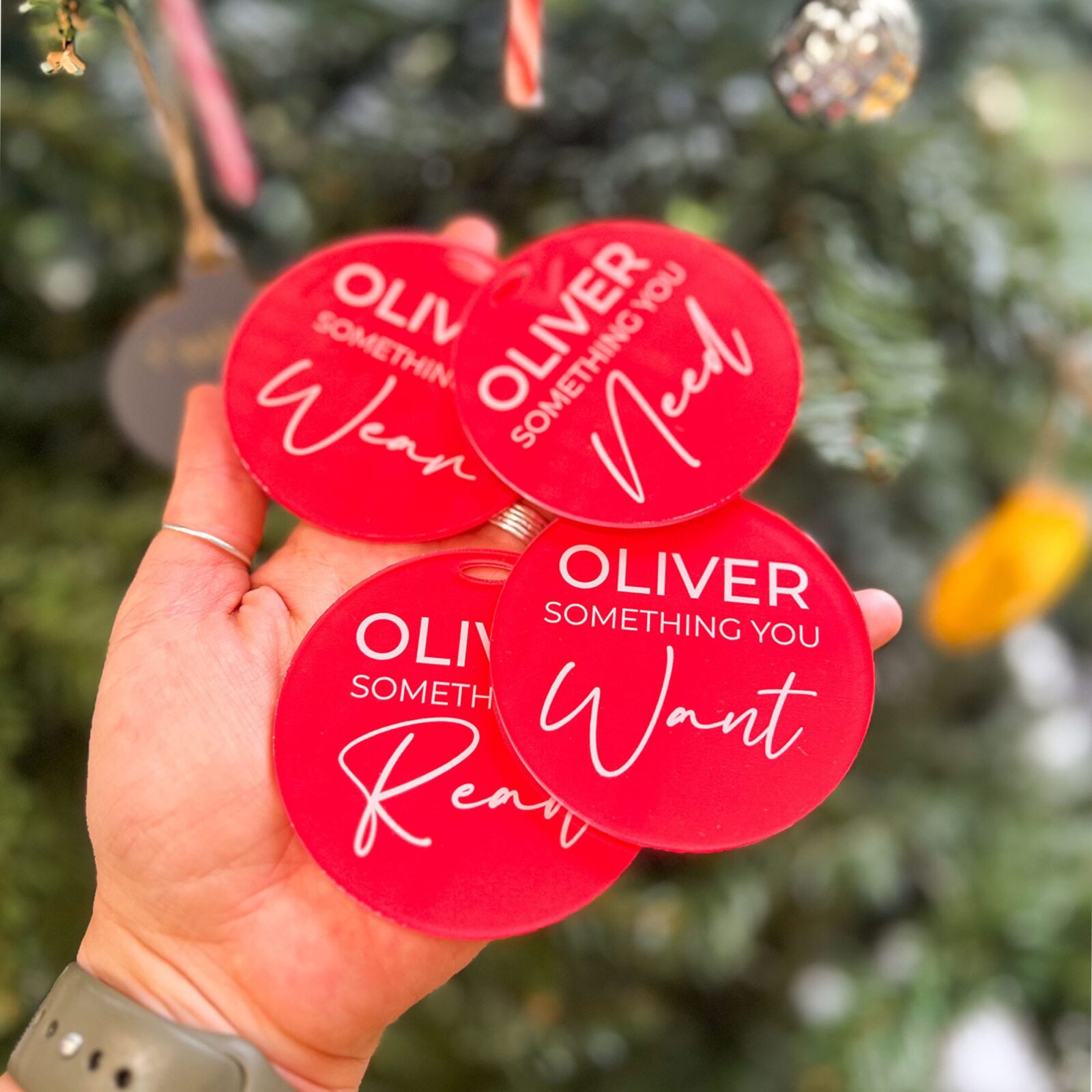 Want Need Wear Read Gift Tags