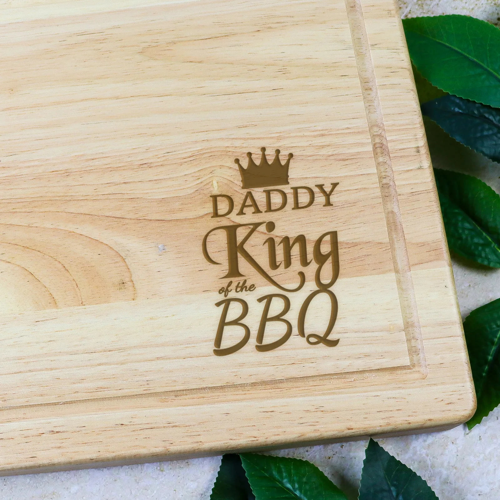 Bbq king engraved chopping board 2 Bbq king engraved chopping board