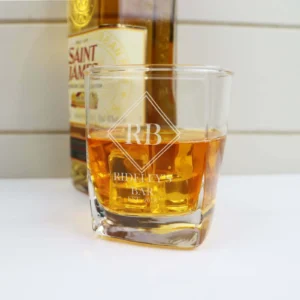 Bar Whiskey Vintage Boxed Decanter Set With Two Glasses