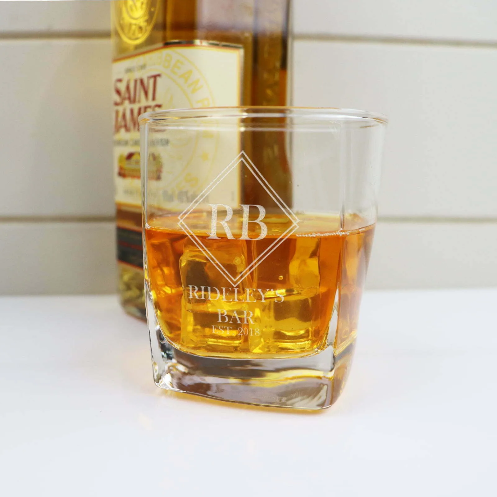 Bar Whiskey Vintage Boxed Decanter Set With Two Glasses