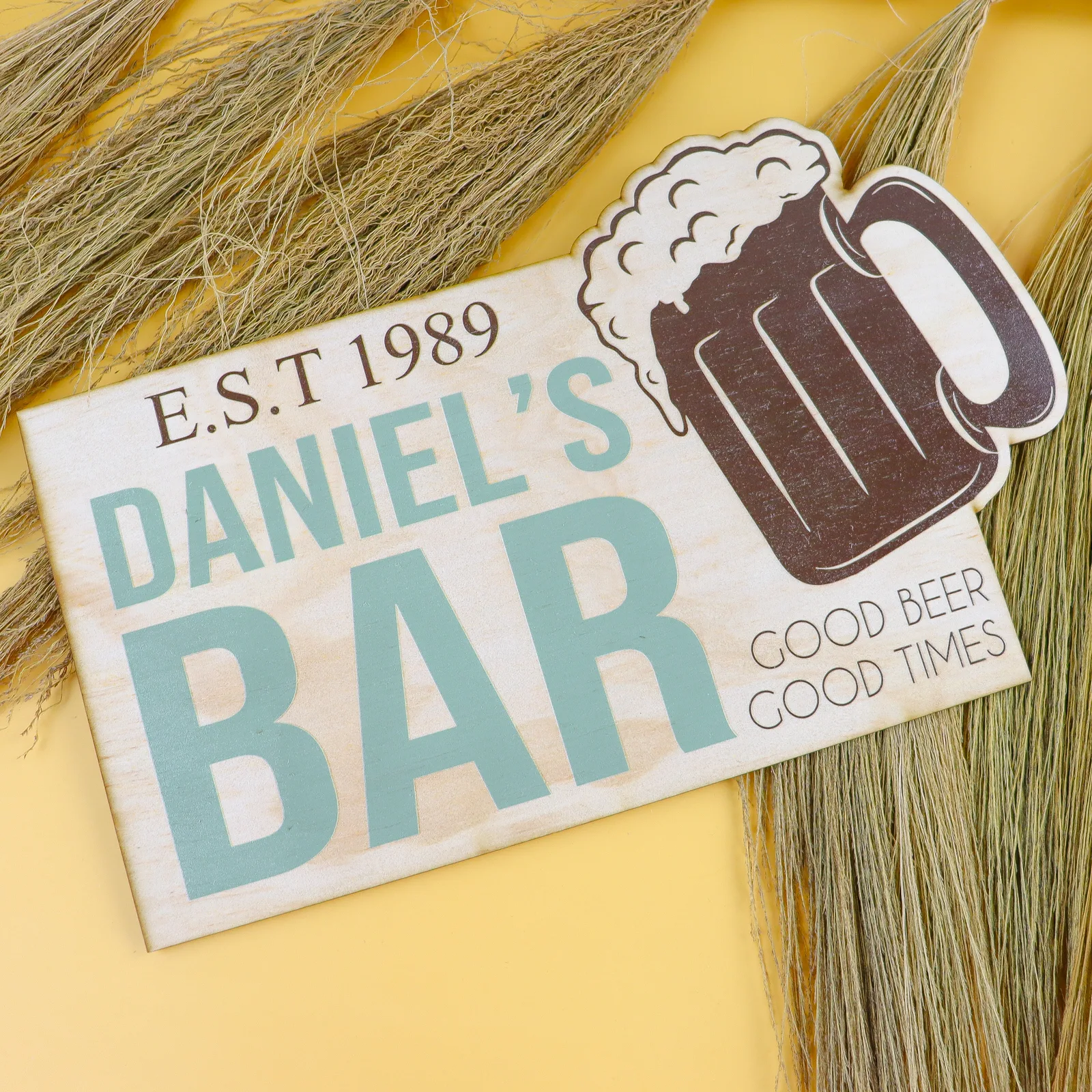 Beer Bar Sign Personalised For Man Caves