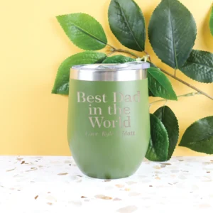 Best dad in the world stainless steel tumbler