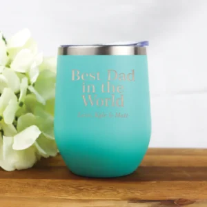 Best dad in the world stainless steel tumbler