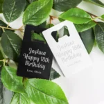 Birthday Personalised Card Bottle Opener