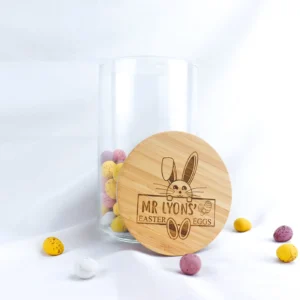 Bunny easter egg lolly jar