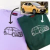 Car Outline Embroidered Jumper / Crewneck
