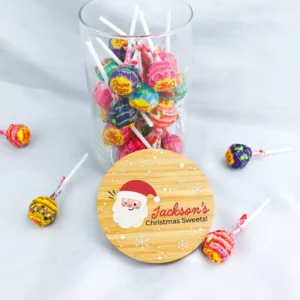 Christmas sweets lolly jar