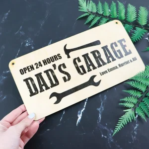 Dad's Garage Door Decor