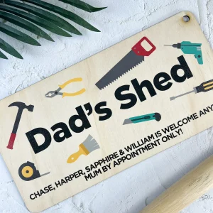 Dad's Shed Sign, Mum by Appointment