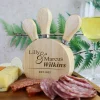 Engraved married cheese utensil block