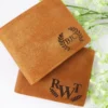 Engraved Coffee Genuine Leather Wallet