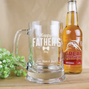 Father's day engraved 500ml beer mug