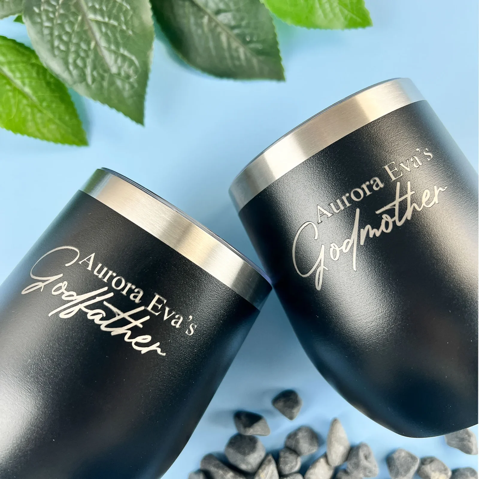 Godparents tumblers set