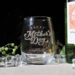 Happy Mother's Day Stemless Wine Glass