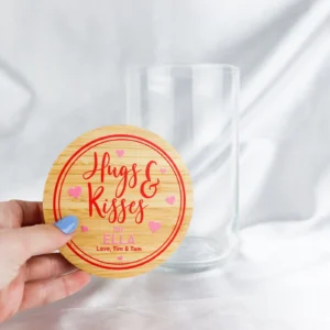 Hugs and Kisses Printed Lolly Jar