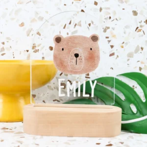 Kids bedroom animal printed led light