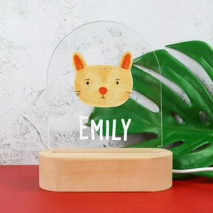 Kids bedroom animal printed led light