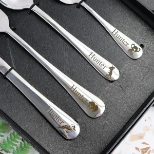 Kids personalised cutlery set