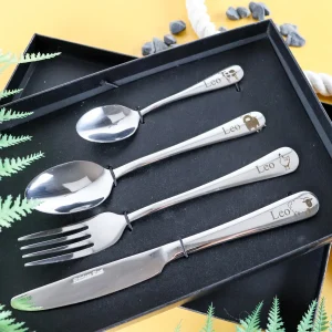 Kids personalised cutlery set