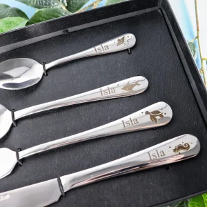 Kids personalised cutlery set