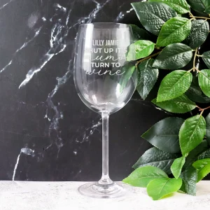 Mother's Day Red Wine Glass