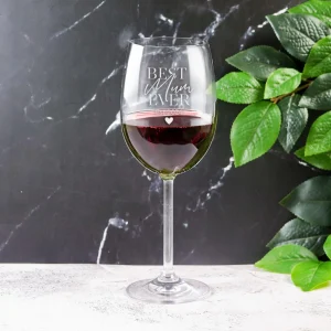 Mother's Day Red Wine Glass