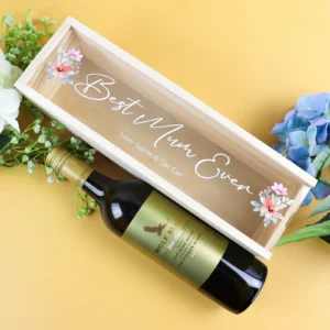 Mother's day gift wooden wine box