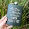 Naughty List Christmas Flask Bottle Green
