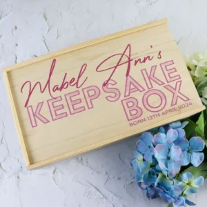 Newborn keepsake box in varying designs