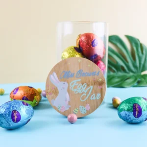 Pastel Easter Bunny Egg Jar