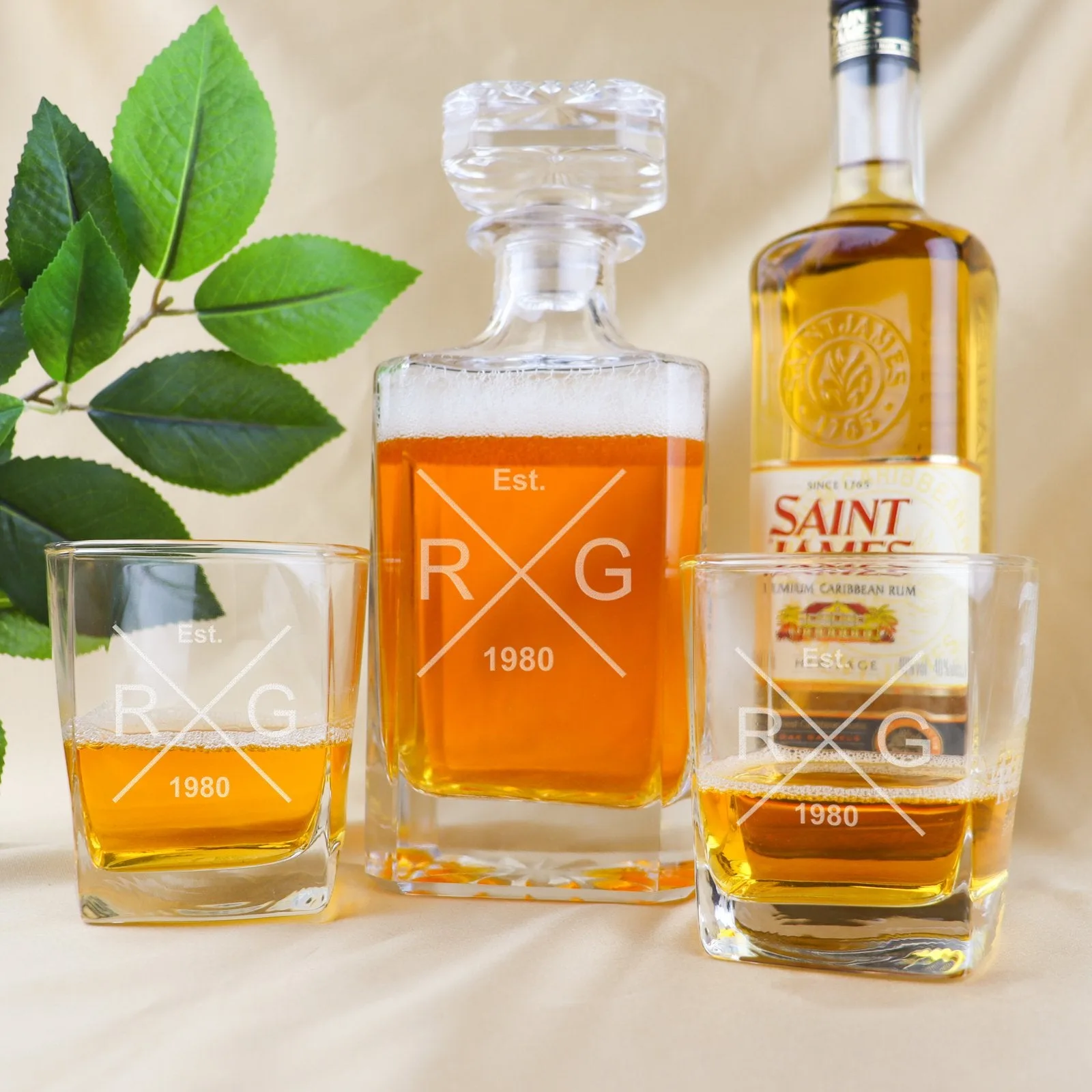 Personalised Hipster Vintage Decanter