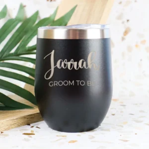 Personalised wedding stainless steel tumbler