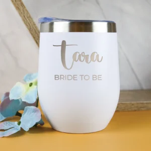 Personalised wedding stainless steel tumbler