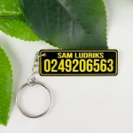 Personalised Details Keychain