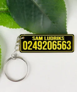 Personalised Details Keychain