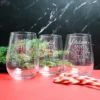 Santa Called Stemless Wine Glass