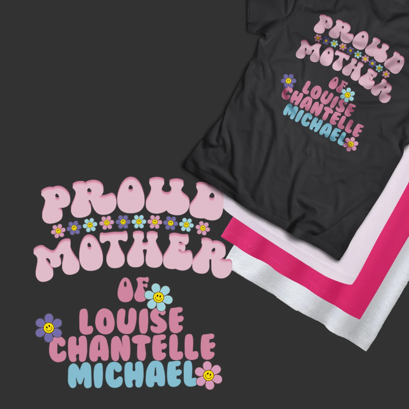 Proud mother personalised shirt