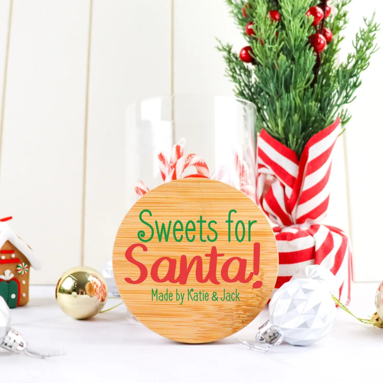 Santa's sweets lolly jar