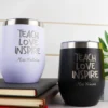 Teach love inspire stainless steel tumbler