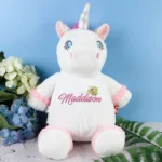 Unicorn Embroidered Teddy - Cubbie Brand